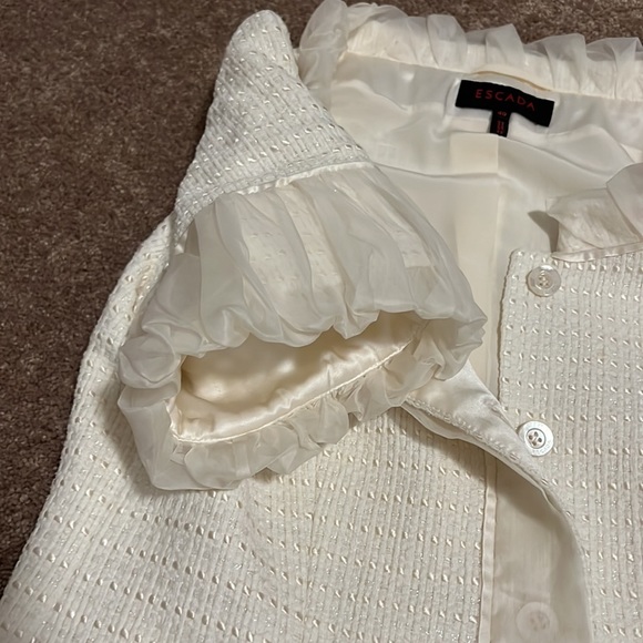 Escada cream coloured jacket / blazer - size 40 - Picture 4 of 6